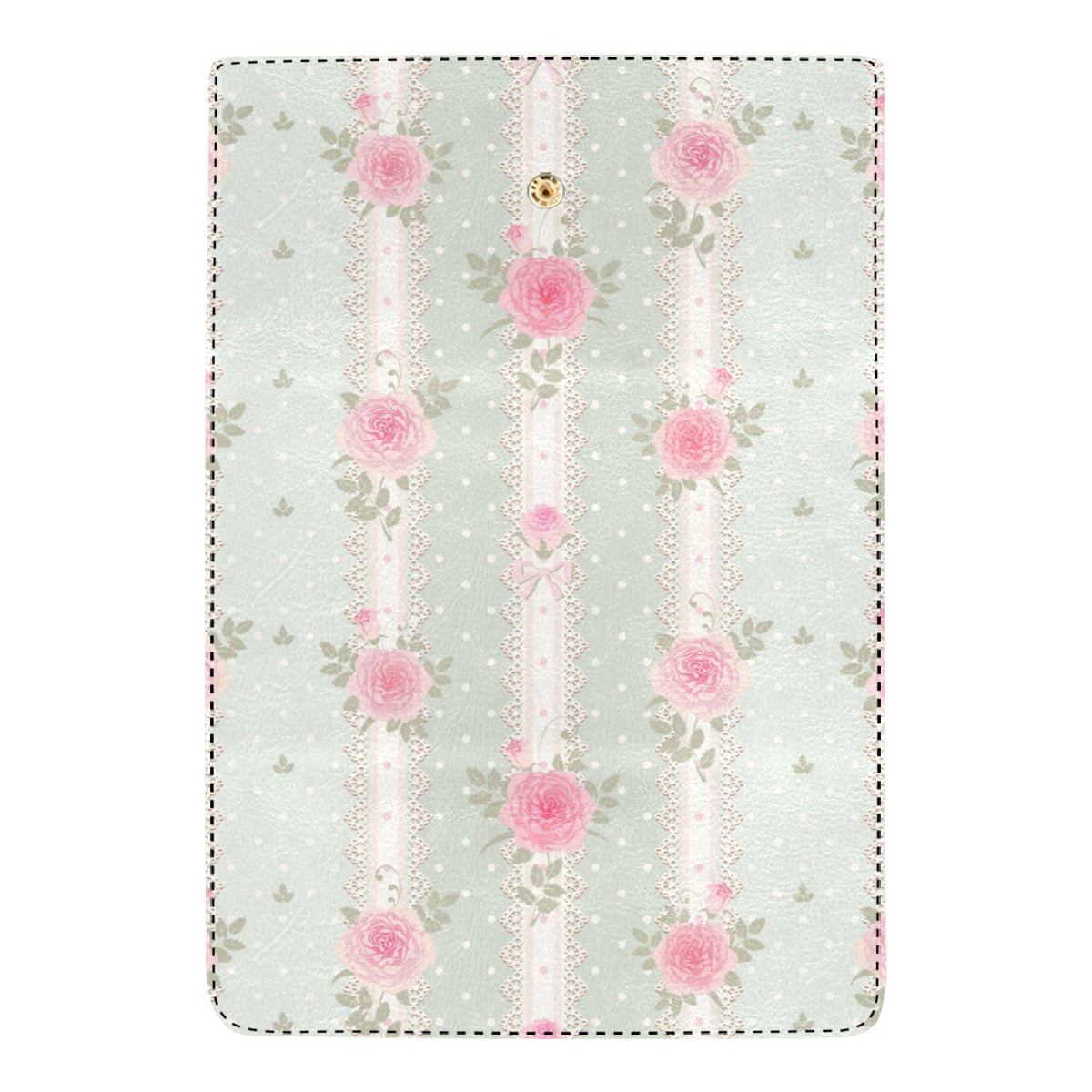 Rose Pattern Print Design RO016 Women's Trifold Wallet