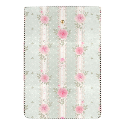 Rose Pattern Print Design RO016 Women's Trifold Wallet