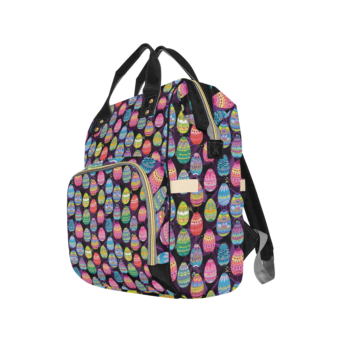 Easter Eggs Pattern Print Design RB08 Diaper Bag Backpack
