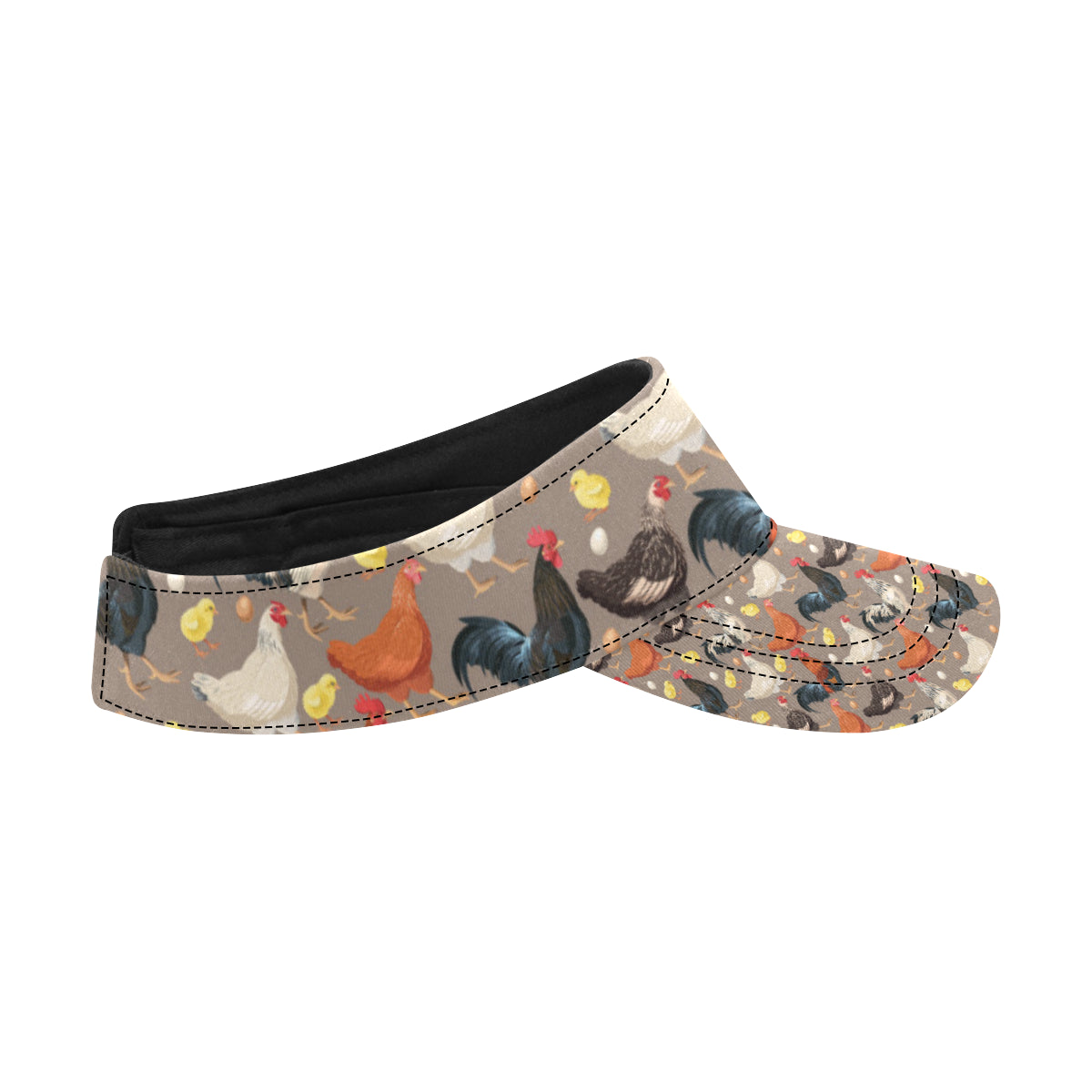 Chicken Evolution Pattern Unisex Sun Visor
