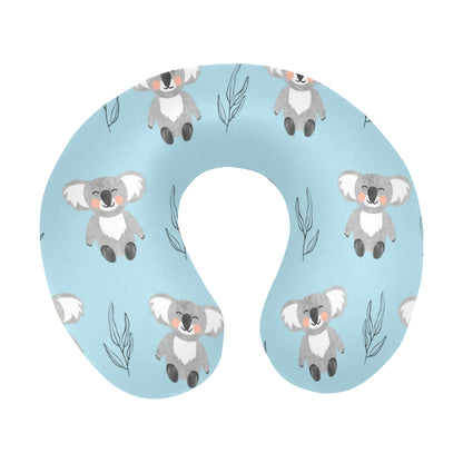 Koala Pattern Print Design 01 U-Shaped Travel Neck Pillow