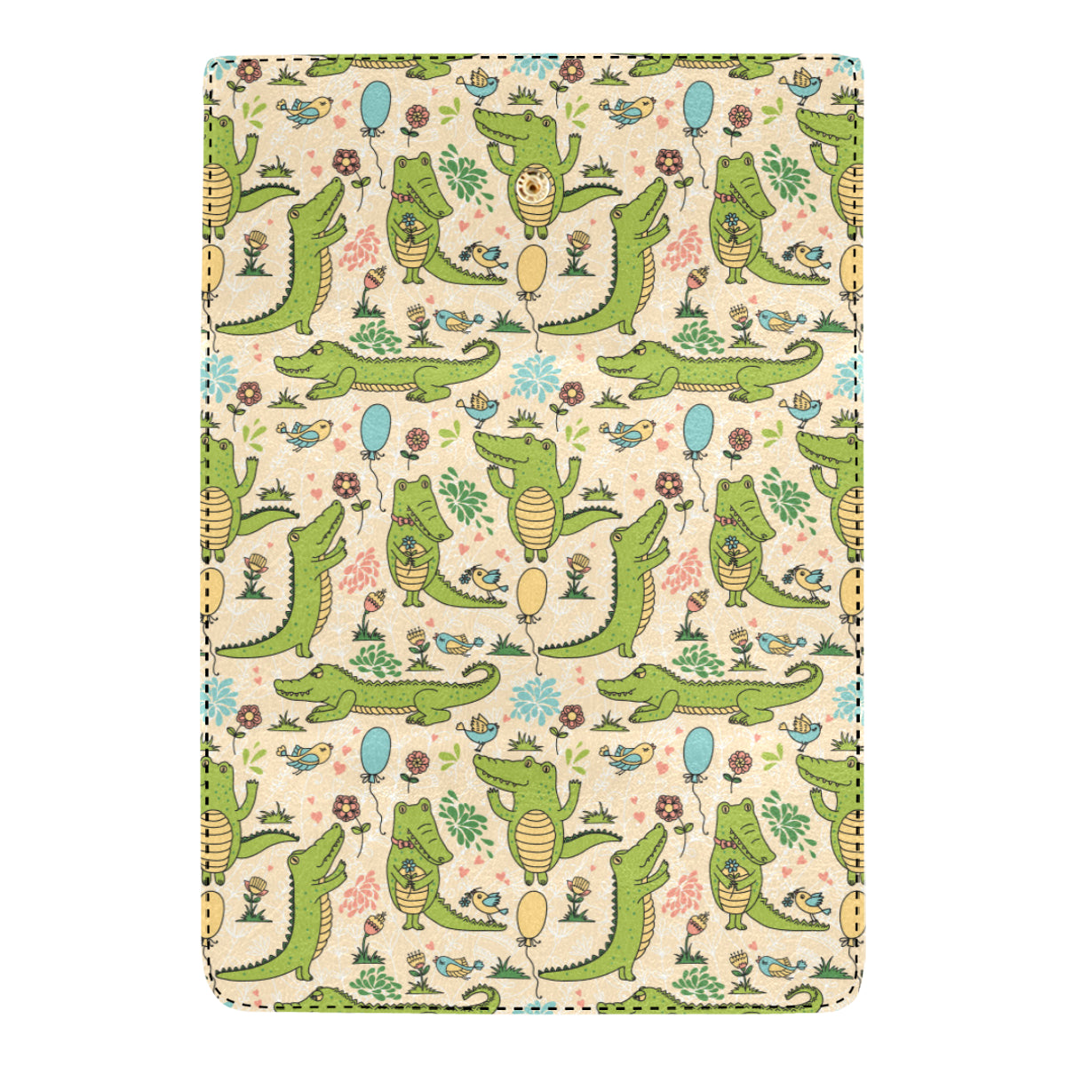 Alligator Pattern Print Design 01 Women's Trifold Wallet