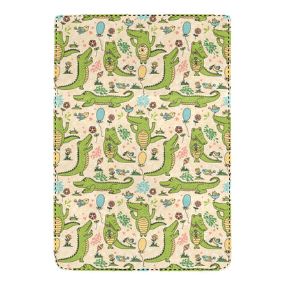 Alligator Pattern Print Design 01 Women's Trifold Wallet