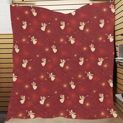Angel Pattern Print Design 07 Premium Quilt