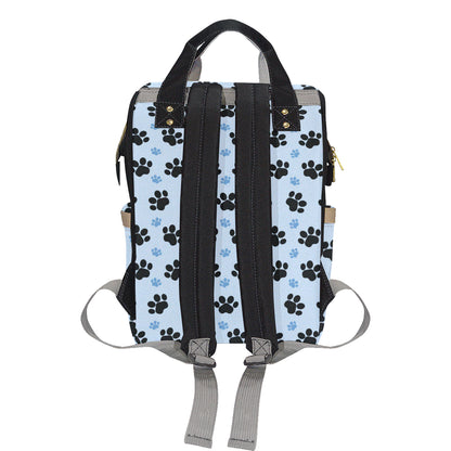 Paw Pattern Print Design A04 Diaper Bag Backpack