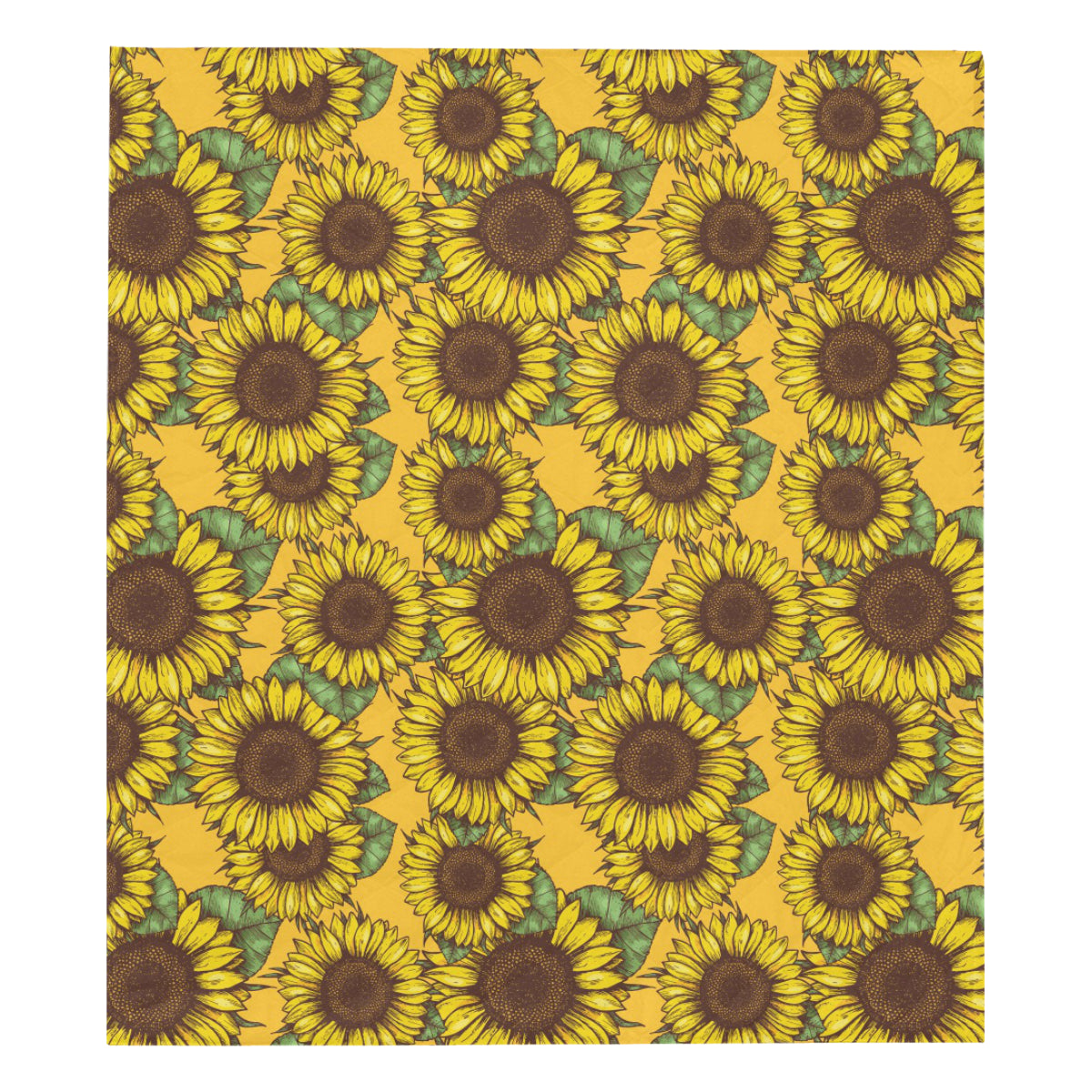 Sunflower Pattern Print Design SF04 Premium Quilt