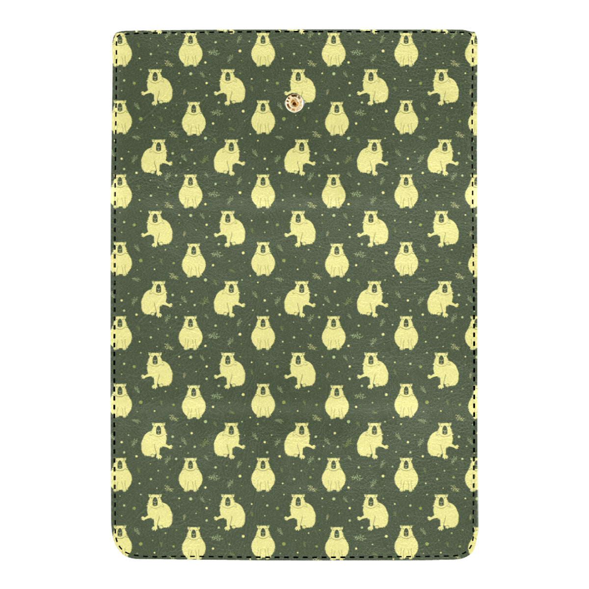 Capybara Pattern Print Design 03 Women's Trifold Wallet