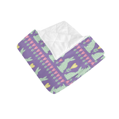 Rabbit Pattern Print Design RB01 Premium Quilt