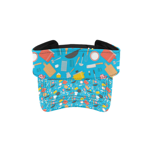Cooking Kitchen Tools Pattern Print Design 03 Unisex Sun Visor
