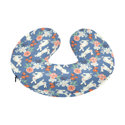Bunny Pattern Print Design 07 U-Shaped Travel Neck Pillow