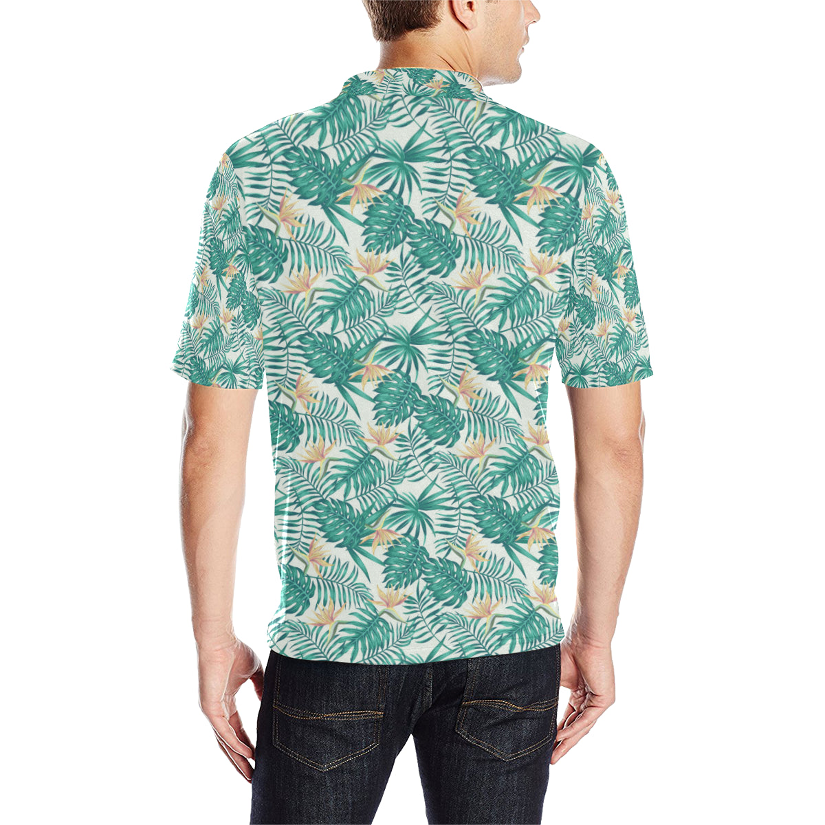 Bird Of Paradise Pattern Print Design 05 Men Polo Shirt
