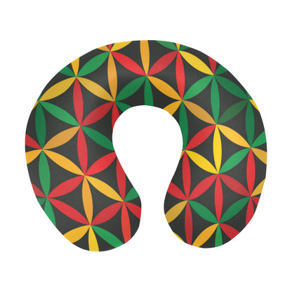 Rasta Pattern Print Design A04 U-Shaped Travel Neck Pillow