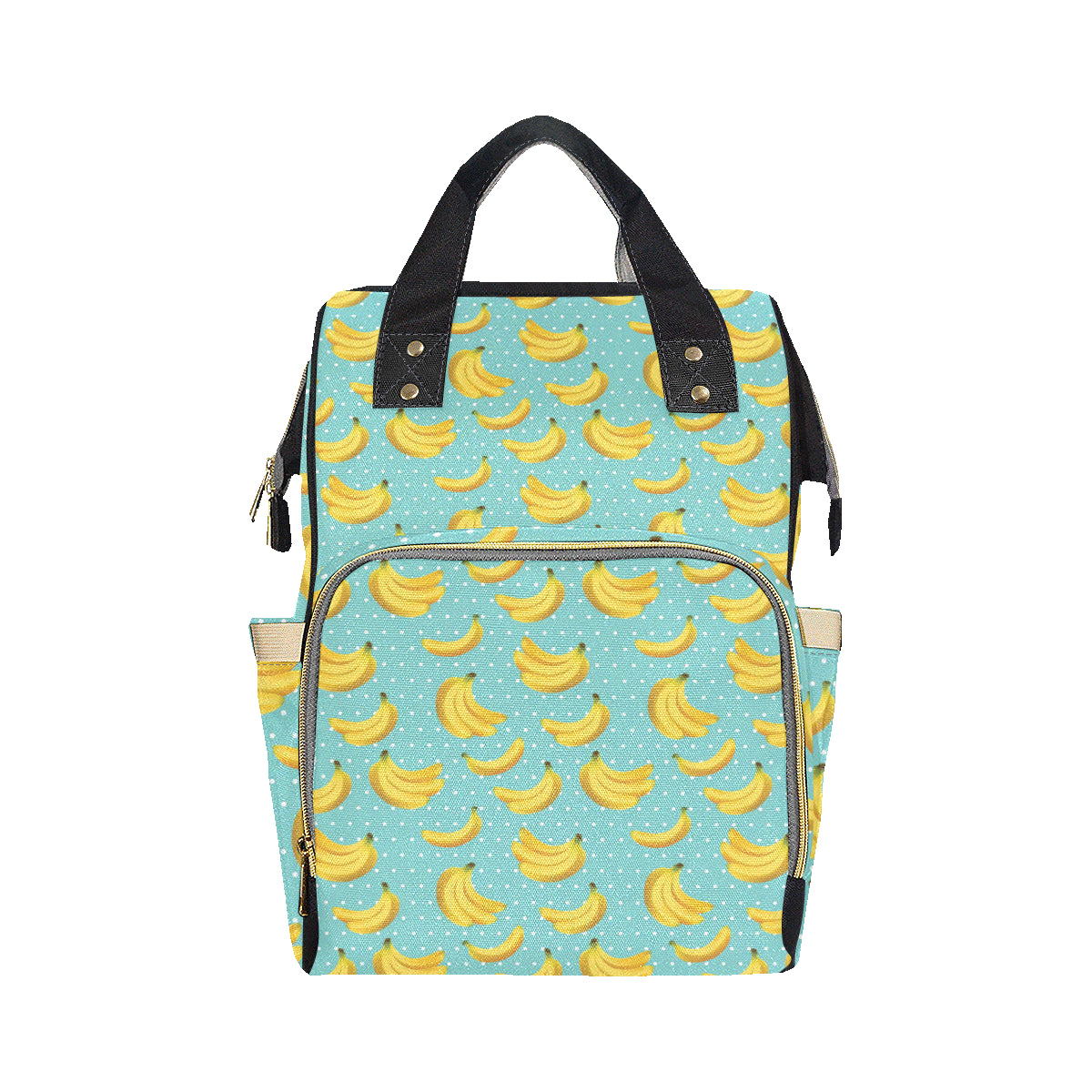 Banana Pattern Print Design BA02 Diaper Bag Backpack