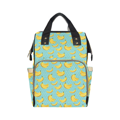 Banana Pattern Print Design BA02 Diaper Bag Backpack