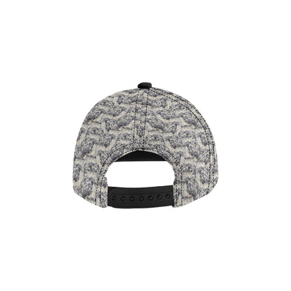 Owl Realistic Themed Design Print Snapback Cap