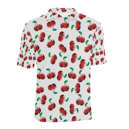 Cherry Pattern Print Design 01 Men Polo Shirt