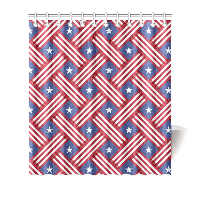 American flag Pattern Shower Curtain