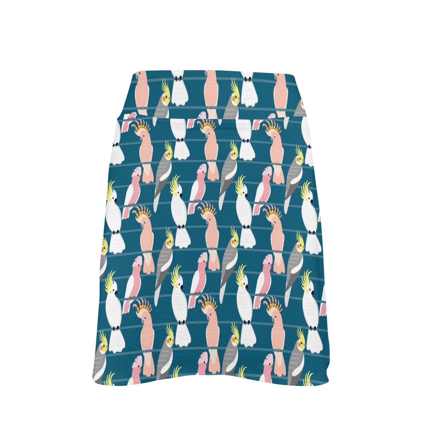 Cockatoo Print Design LKS401 17" Golf & Pickleball Skort with Pockets