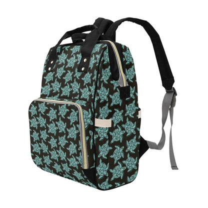 Sea Turtle Print Design LKS302 Diaper Bag Backpack