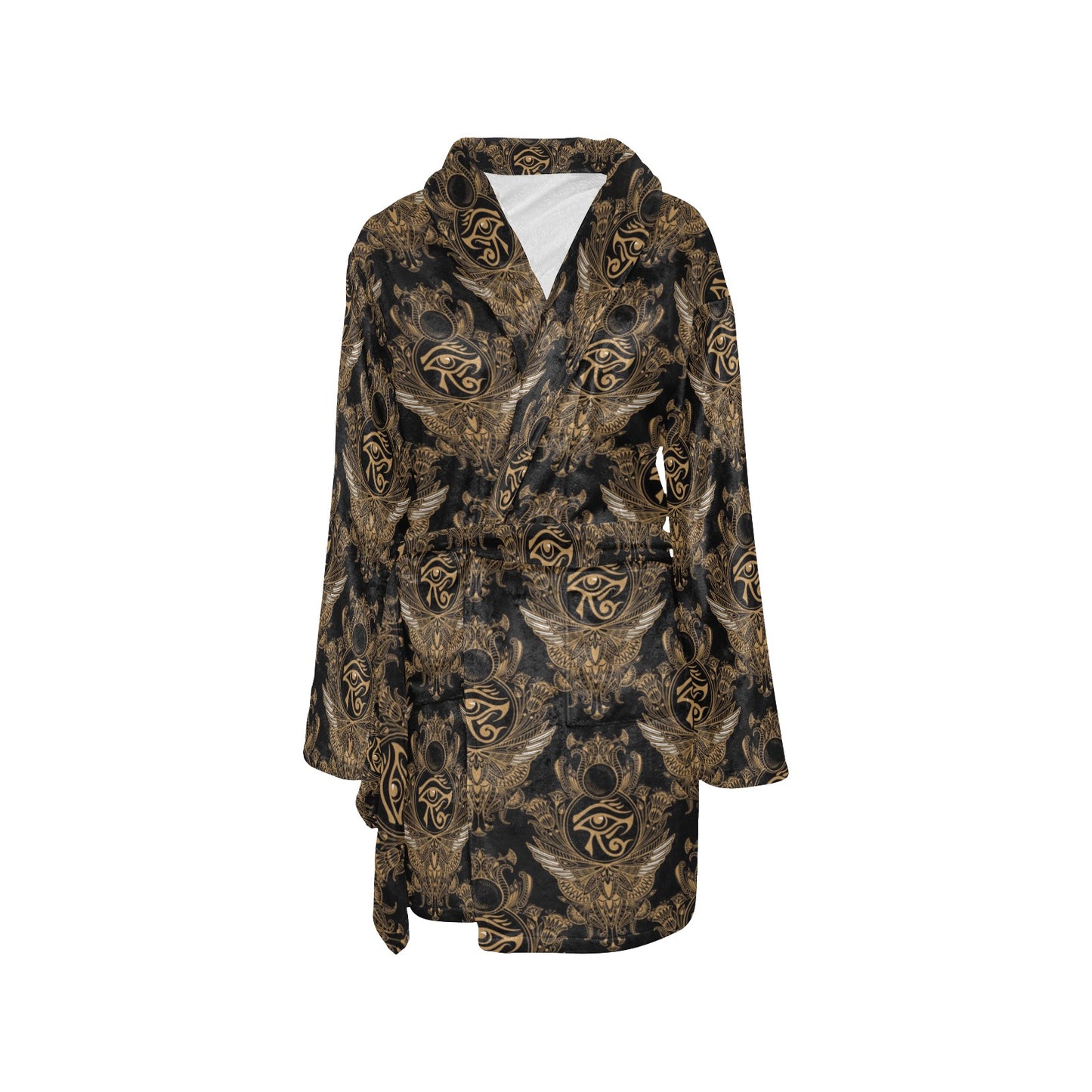 Eye of Horus Mandala Style Women's Fleece Robe