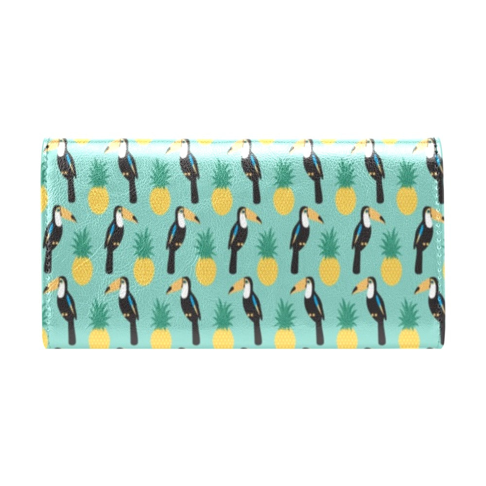 Toucan Print Design LKS301 Women's Trifold Wallet