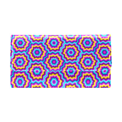 Optical illusion Techno Movement Women's Trifold Wallet
