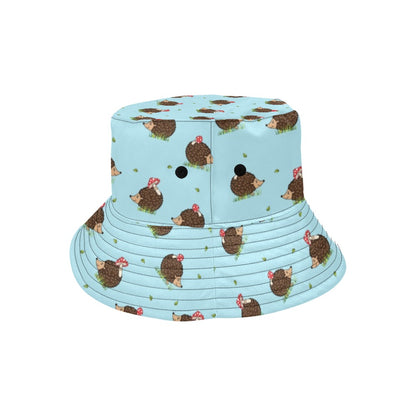 Hedgehog Print Design LKS402 Unisex Bucket Hat