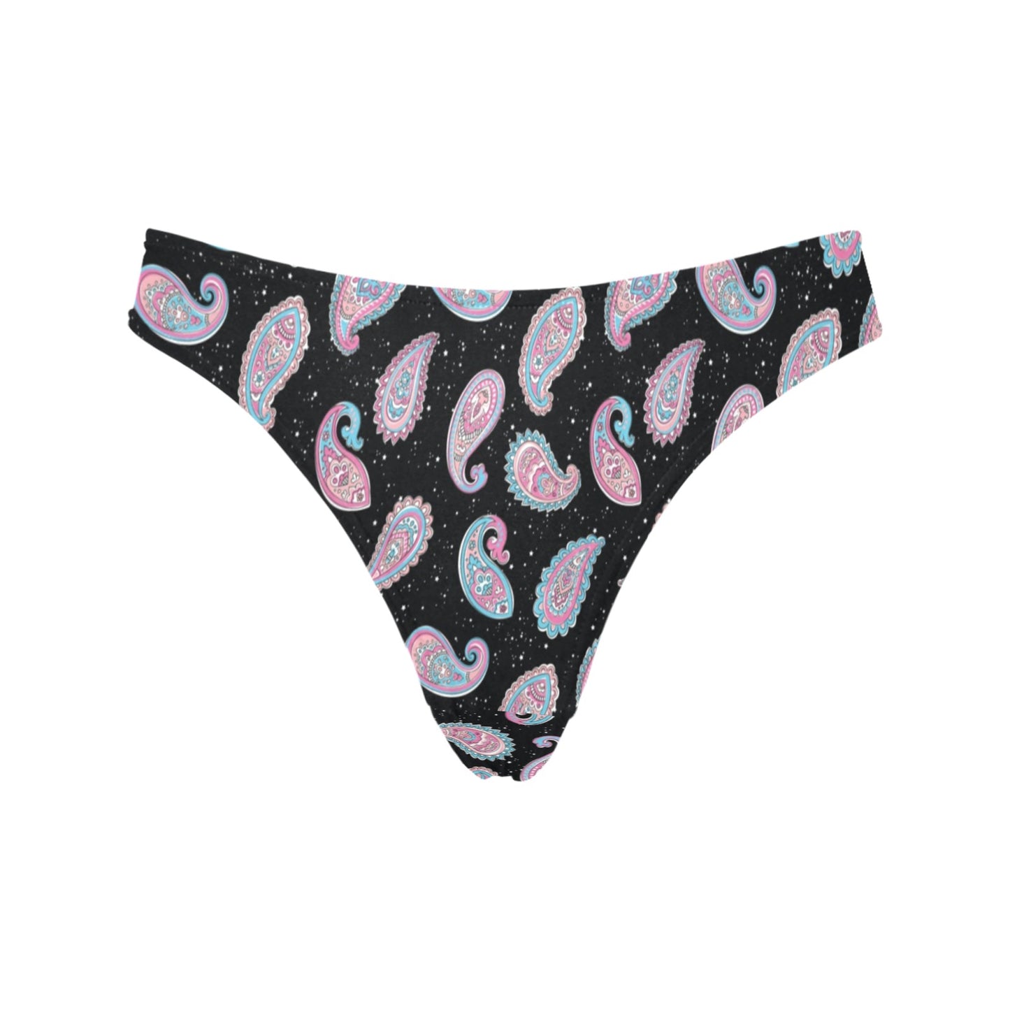 Paisley Pink Design Mandala Print Women's Thongs