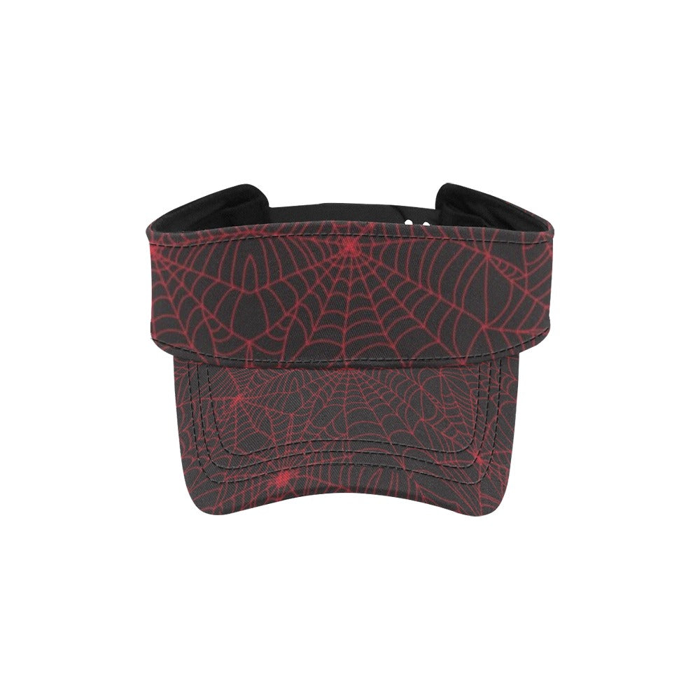 Spider Web Red Print Design LKS302 Unisex Sun Visor