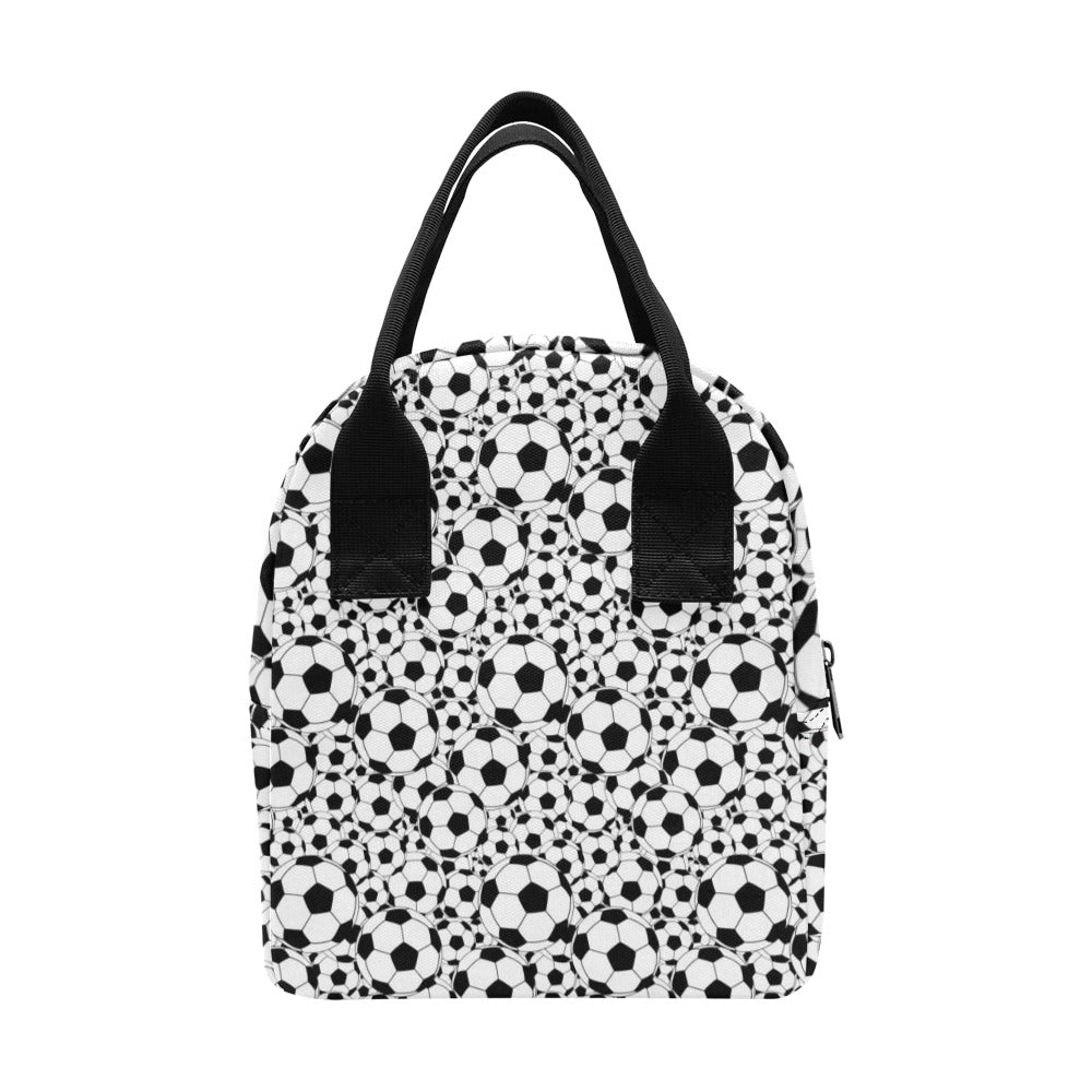 Soccer Ball Print Design LKS301 Insulated Lunch Bag
