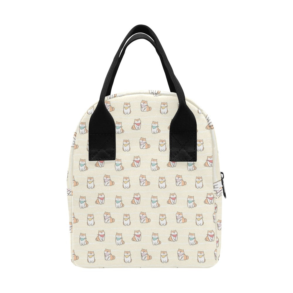 Shiba Inu Print Design LKS306 Insulated Lunch Bag