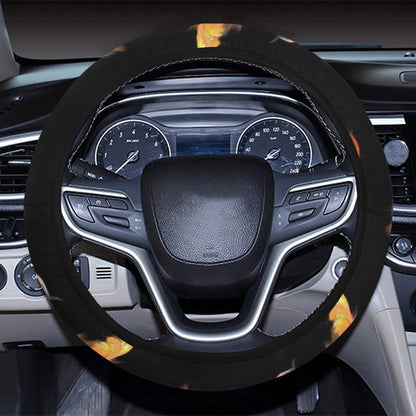 Goldfish Print Design LKS402 Steering Wheel Cover with Elastic Edge