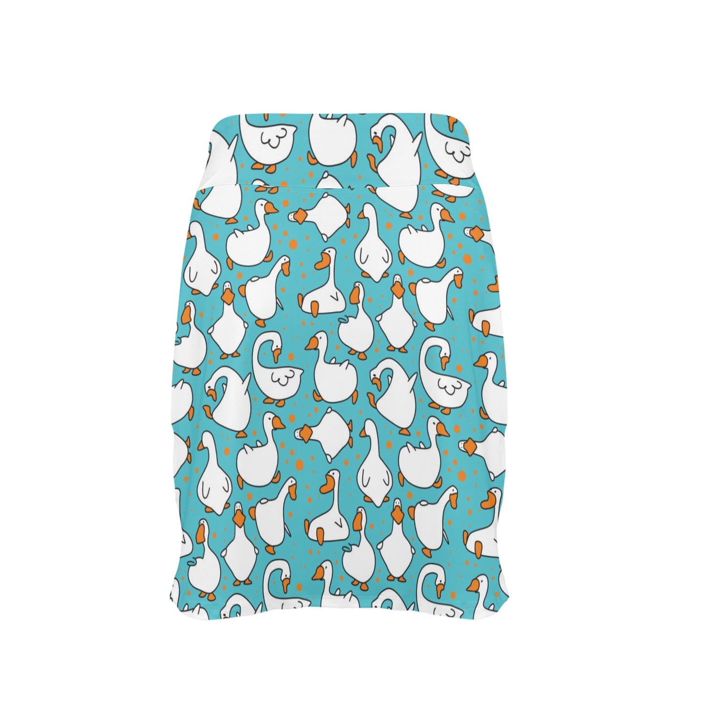 Goose Print Design LKS403 17" Golf & Pickleball Skort with Pockets