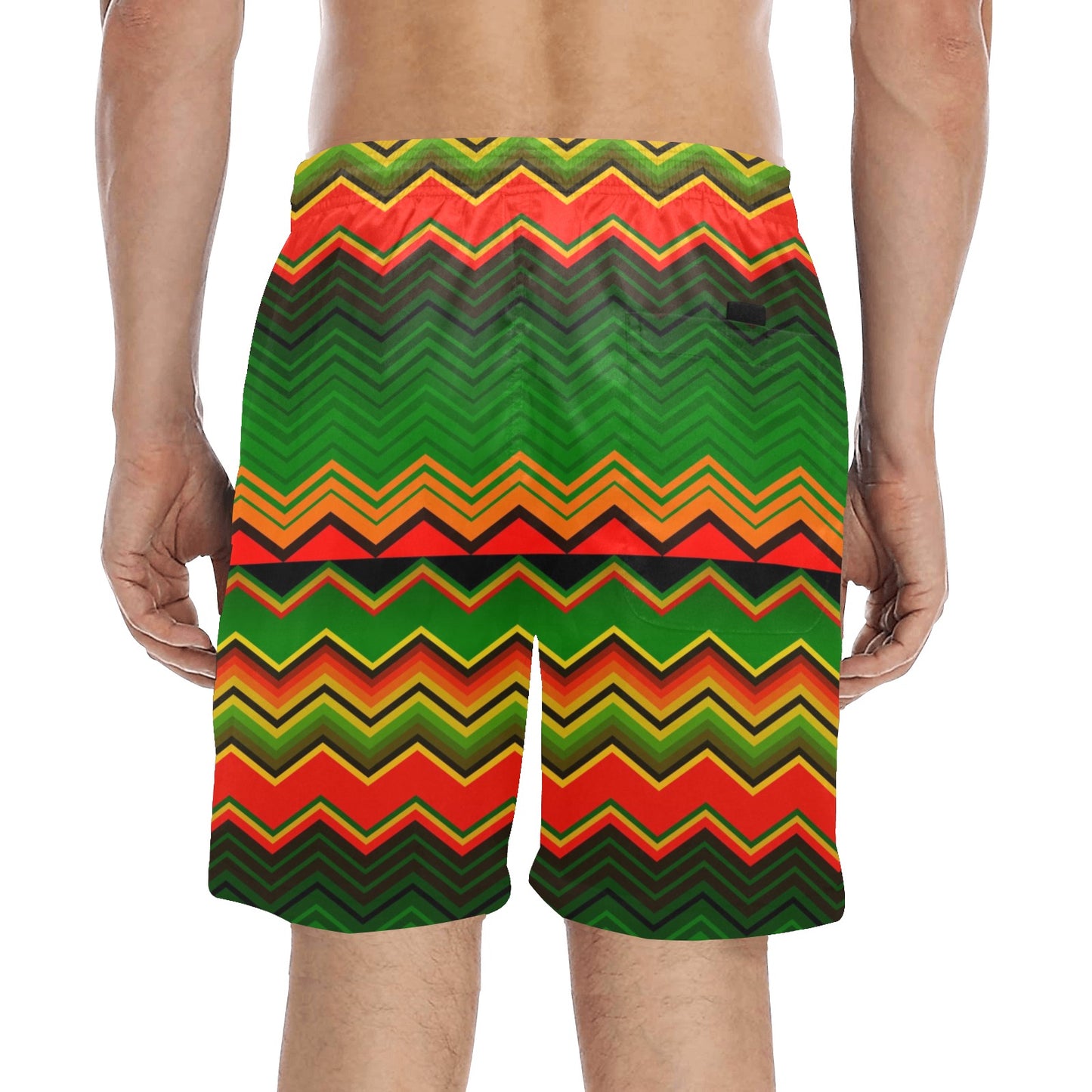 Serape Print Design LKS306 Men's Swim Trunks Beach Shorts