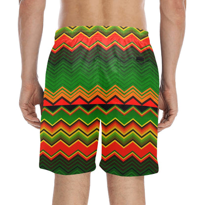 Serape Print Design LKS306 Men's Swim Trunks Beach Shorts