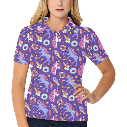 Unicorn Sweety Women's Polo Shirt