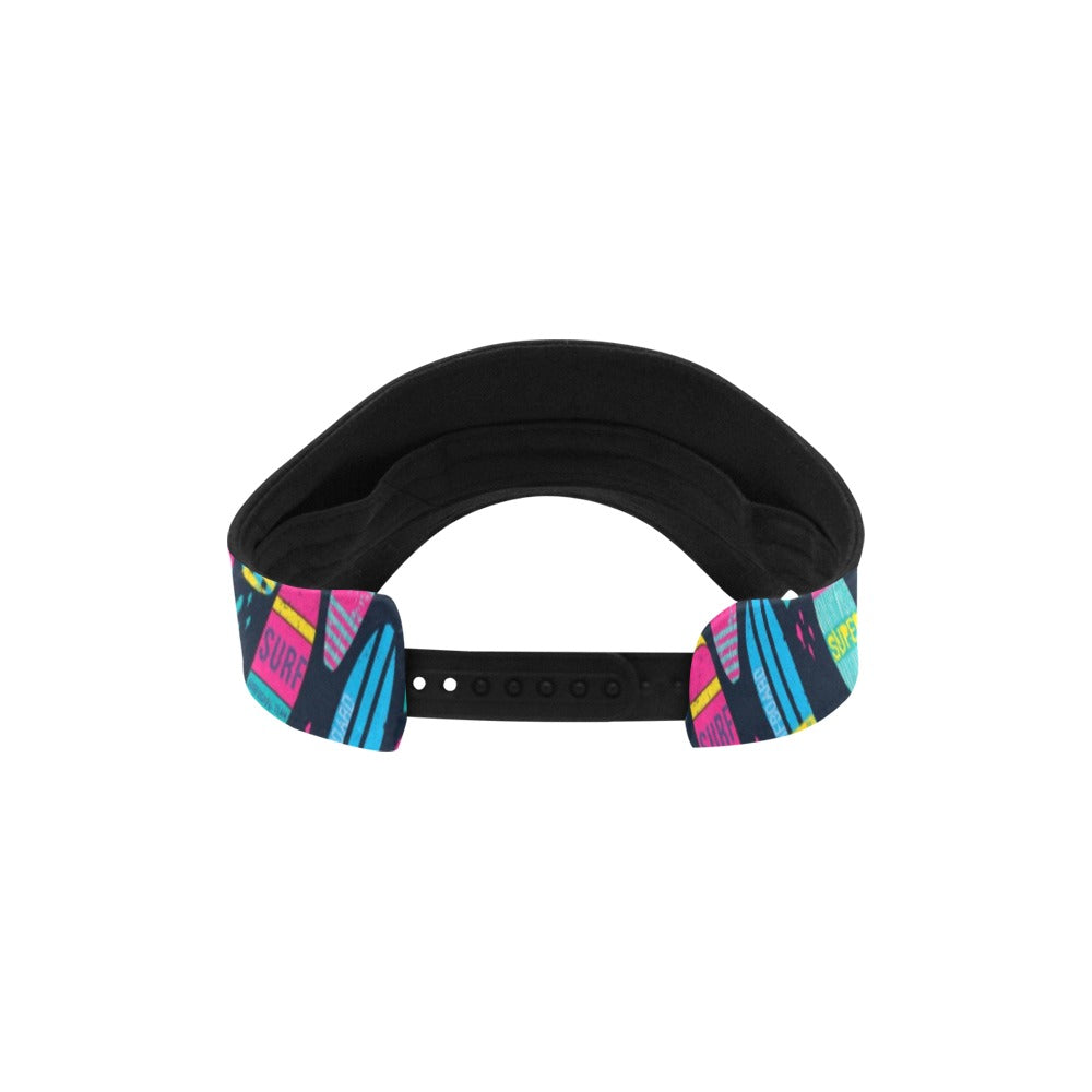 Surfboard Colorful Print Design LKS302 Unisex Sun Visor