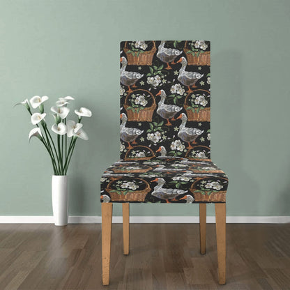 Goose Print Design LKS406 Dining Chair Slipcover