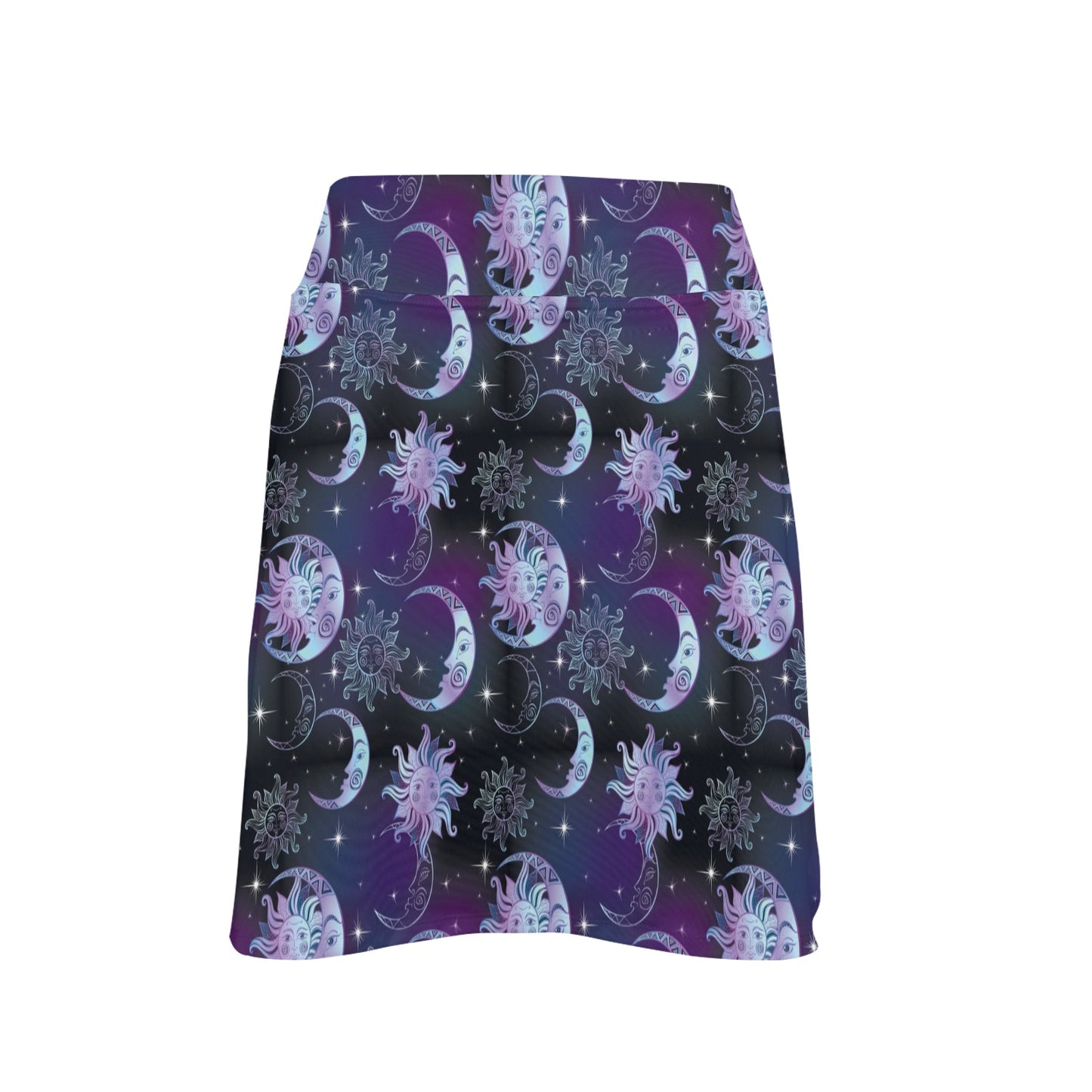 Sun Moon Print Design LKS303 17" Golf & Pickleball Skort with Pockets