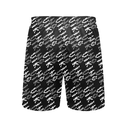 Vikings Print Design LKS306 Men's Swim Trunks Beach Shorts