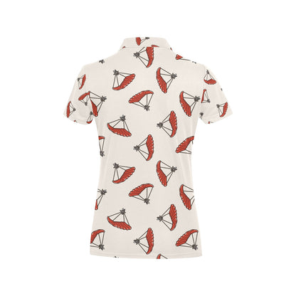 Skydiver Print Design LKS302 Women's Polo Shirt