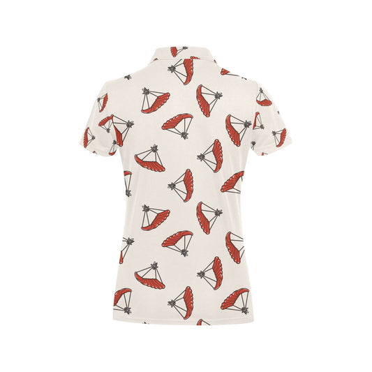 Skydiver Print Design LKS302 Women's Polo Shirt