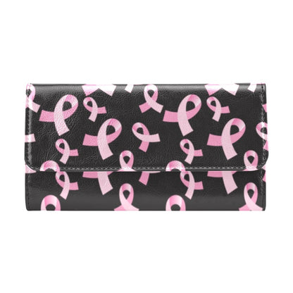 Breast Cancer Awareness Design Women's Trifold Wallet