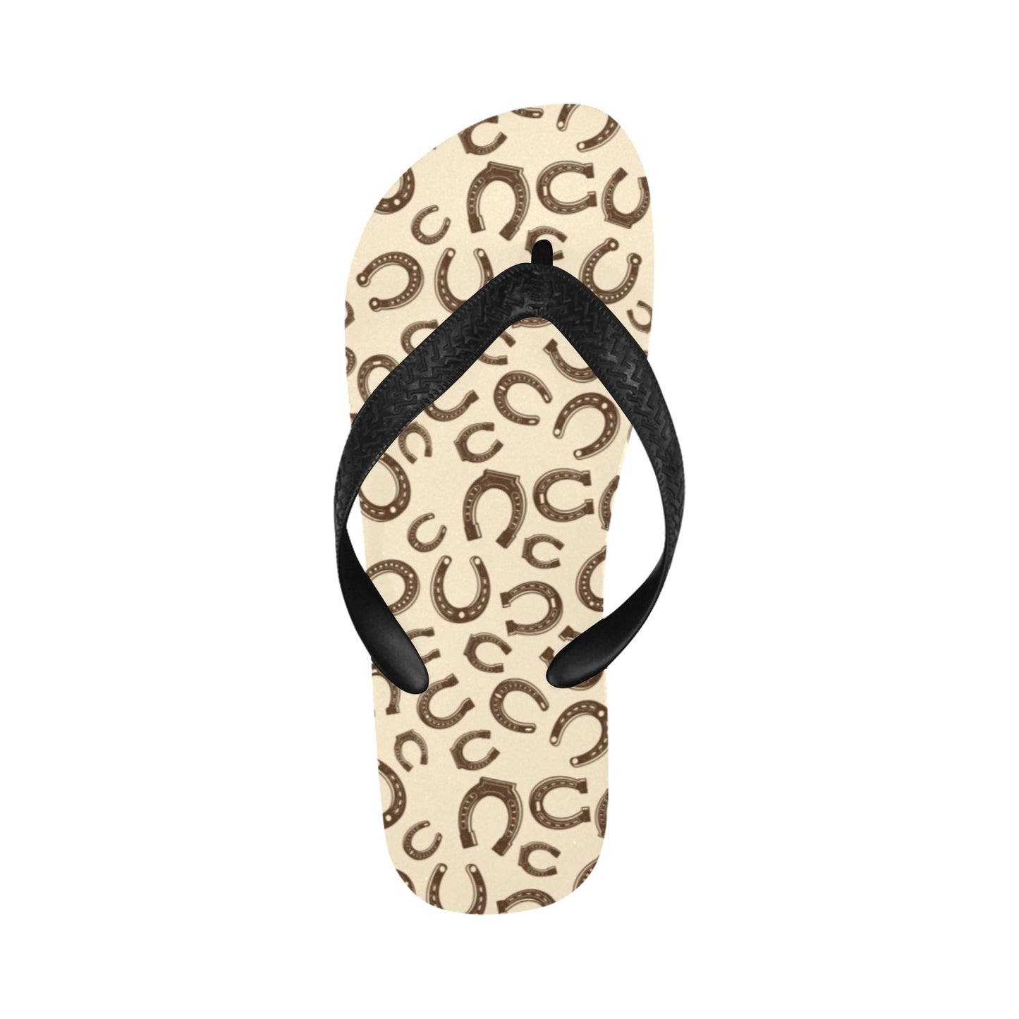 Horseshoe Print Design LKS302 Flip Flops