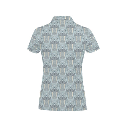 Walrus Print Design LKS402 Women's Polo Shirt