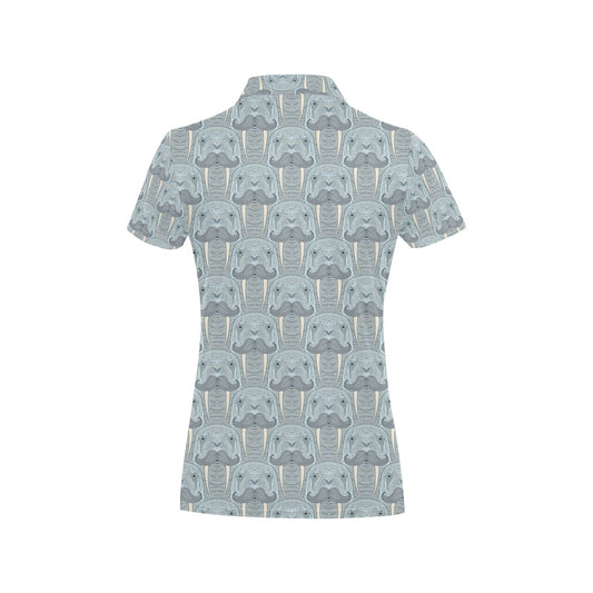 Walrus Print Design LKS402 Women's Polo Shirt
