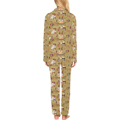 Ancient Greek Classic Pattern Design LKS305 Women's Long Pajama Set
