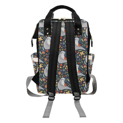 Sloth Print Design LKS303 Diaper Bag Backpack
