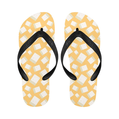 Tofu Print Design LKS302 Flip Flops