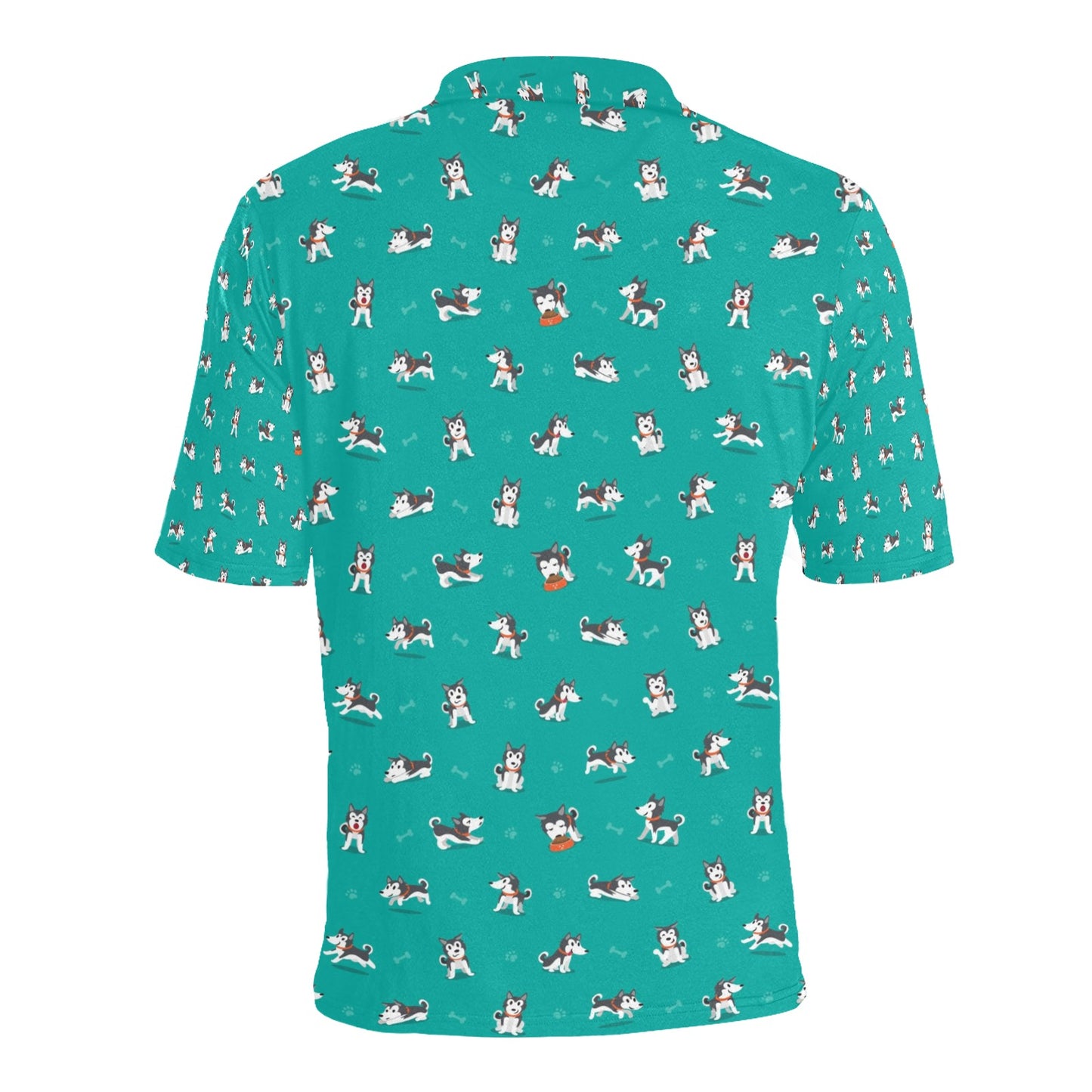 Siberian Huskies Print Design LKS303 Men Polo Shirt